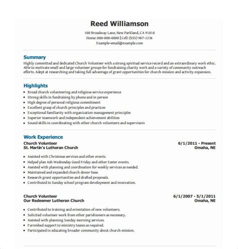 Contoh Resume Untuk Volunteer KanekruwWolf