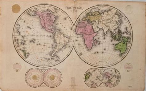 Hammond Antique Map Of The World Map 1835 Feb 14 2018 Jasper52 In Ny