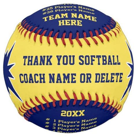 Personalized Softball Ts For Coaches Players