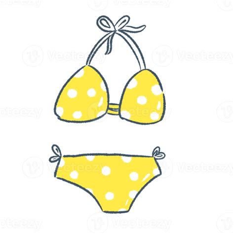 Free Yellow Swim Wear Hand Drawing Clipart 22587352 Png With