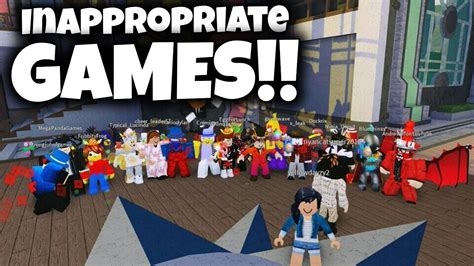 Top 5 Most Inappropriate Roblox Games Youtube