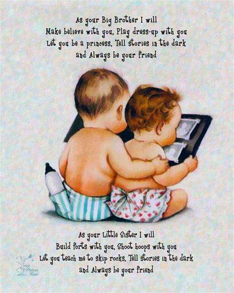 Artwork Brother And Sister Poem By Yourpicturefixer On Etsyif Only