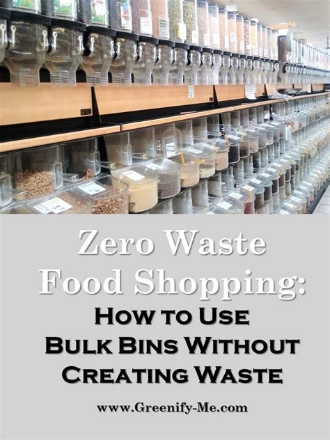 Unlike us, dogs don't need culinary excellence. Zero Waste Food Shopping: How to Use Bulk Bins Without ...