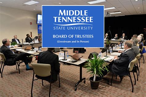 Mtsu Board Of Trustees To Hold April 5 Quarterly Meeting Mtsu News