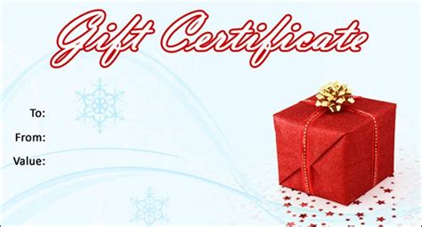 The template has organized layers. 20+ Christmas Gift Certificate Templates - Word, PDF, PSD | Free & Premium Templates