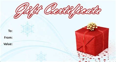 Gift certificates are always exciting at any time of the year. Edit Holiday Certificate Free / Free Certificate Templates ...