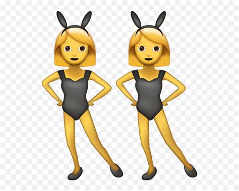 Women Bunny Emoji Free Download Ios Women With Bunny Ears Emojibunny