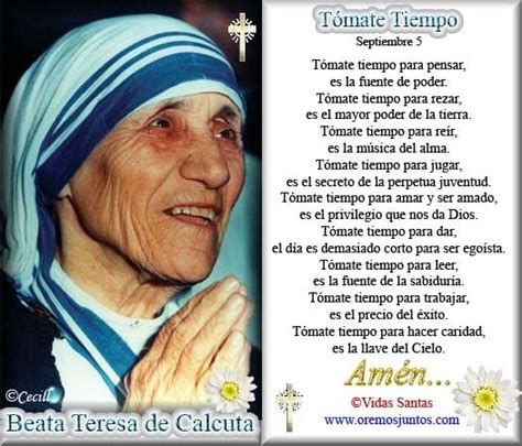 Rincón De La Oración Estampas Oraciones De Santa Madre Teresa De Calcuta