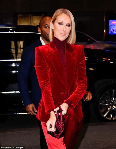 Celine Dion Suits Up In Red For Fallon In Nyc After Admitting Shes