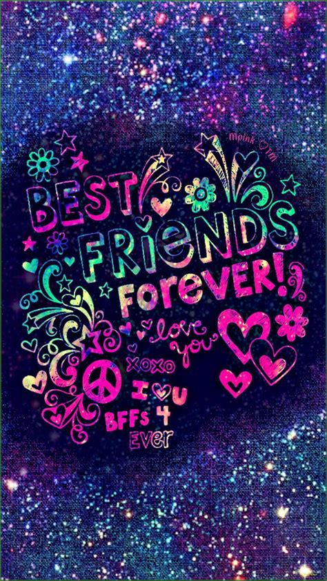 Bff Heart Wallpaper Wave Wallpaper