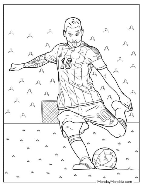 20 Lionel Messi Coloring Pages Free PDF Printables
