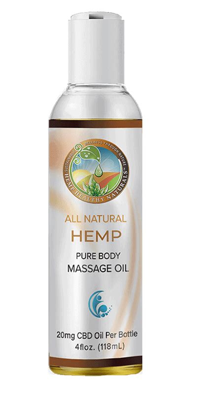 Cbd Massage Oil With 100mg Of Cbd Hemp Healthy Naturals