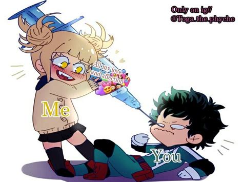 Toga X Deku 😂💜💚 Hero Deku Boku No Hero My Hero