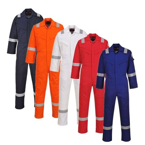 100 Cotton Coverall With Reflective Stripes Machinoworld