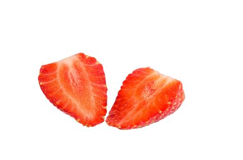 Sliced Strawberry On White 2127268 Stock Photo At Vecteezy
