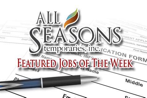 Featured Local Job All Seasons Temporaries Inc Offers Multiple