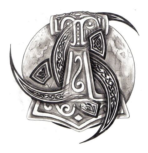 Triple Horn Of Odin Tattoo Comollenarunsobredecarta