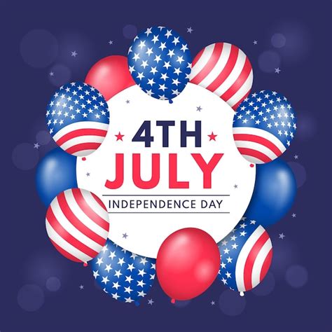 Free Vector Flat 4th Of July Independence Day Illustration