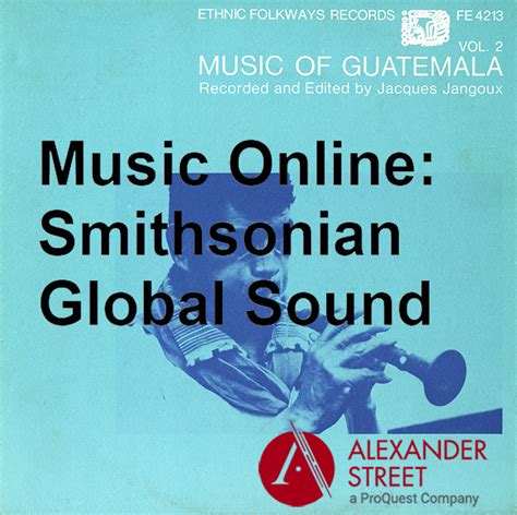 Music Online Smithsonian Global Sound Library