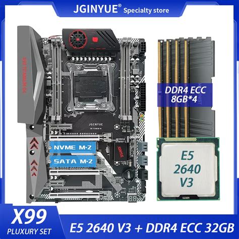 Jingyue X99 Kit Motherboard Lga 2011 3 Set With E5 2640 V3 Processor
