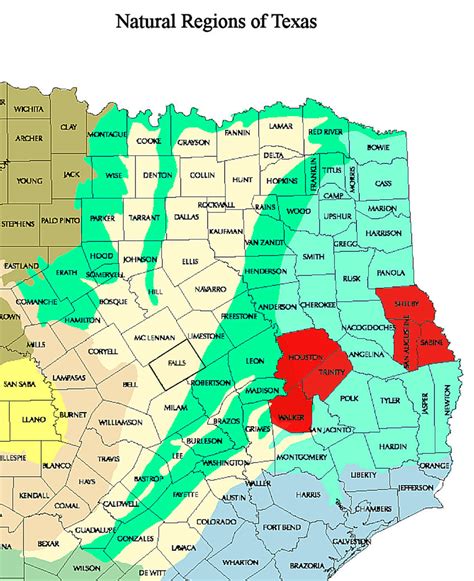 East Texas Counties With Site Collections Discussed In This Article
