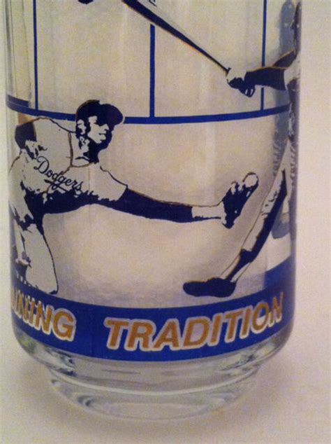 Dodgers Baseball Team Souvenir Glass Tankard Winning Tradition
