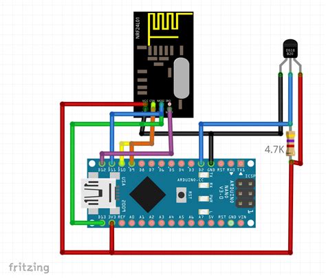All the same pins are connected. arduino-uno - nRF24L01 avec Arduino