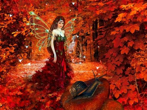 Autumn Fairy Autumn Fairy Fairy Wallpaper Fairy Background