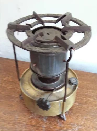 Antiguo Calentador A Kerosene De Bronce Bram Metal P Decorar En Venta