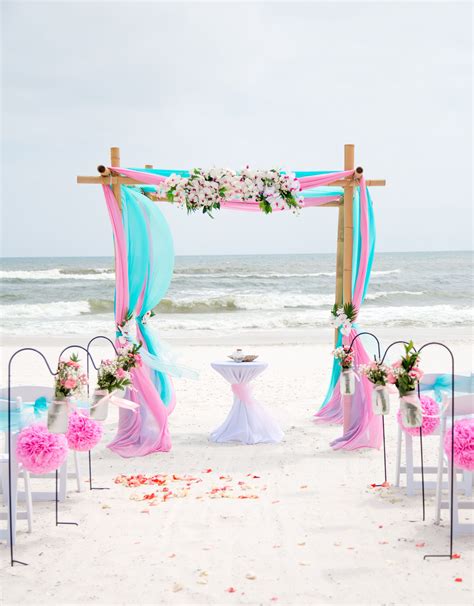 Pink And Aqua Blue Beach Wedding Aqua Blue Wedding Theme Light Purple