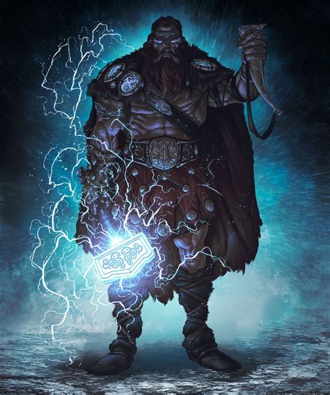 Norse Gods From Journey To Ragnarok Andrea Guardino Thor Art Norse