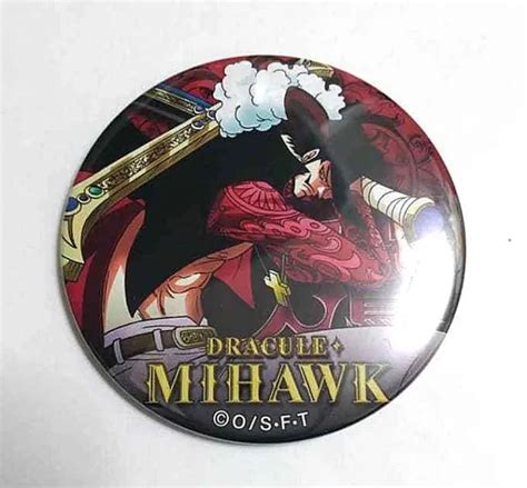 One Piece Can Badge Button Dracule Mihawk Yakara Pinkandgold Anime