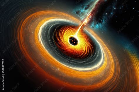 A Supermassive Black Hole S Tremendous Gravitational Field Causes It To Pull Planets And Stars