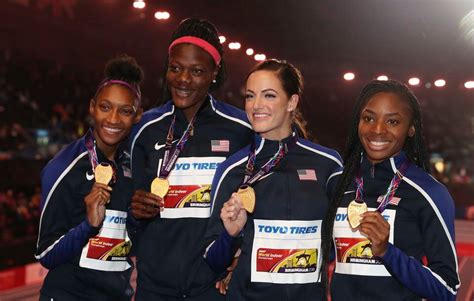 Us Women Set 4x400 Meter Relay Mark At World Indoors The Boston Globe