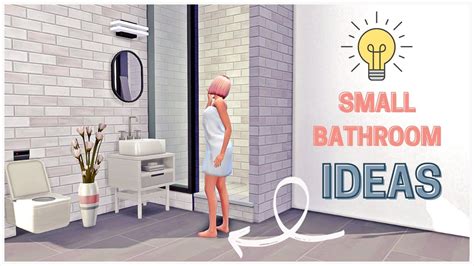Small Bathroom Ideas Sims 4 No Cc No Mods Speed Build Youtube