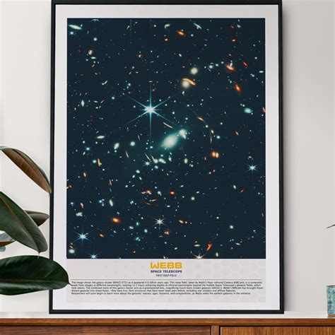 Webb S First Deep Field Poster James Webb Space Telescope Poster