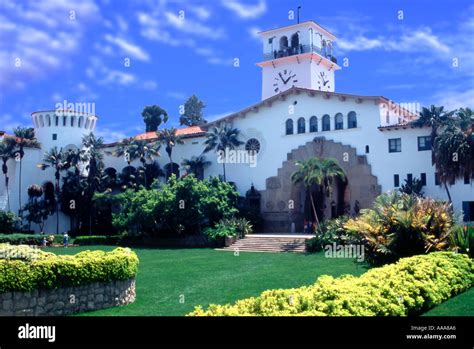 Santa Barbara County Courthouse Exterior In California Stock Photo Alamy