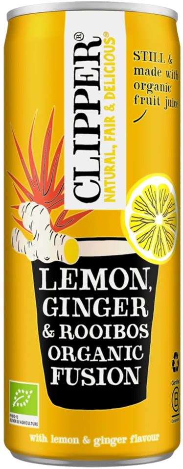 Clipper Lemon Ginger Rooibos Organic Fusion Ml Crema