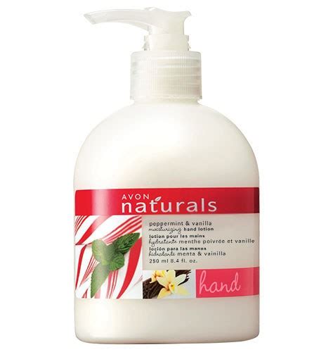 Avon Naturals Peppermint And Vanilla Moisturizing Hand Lotion Skin Care