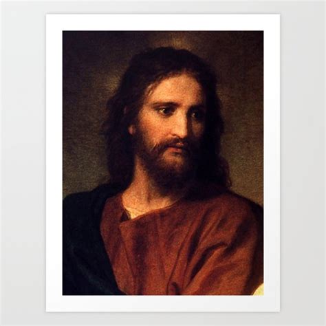 Jesus Christ By Heinrich Hofmann Art Print By A Samuel Society6