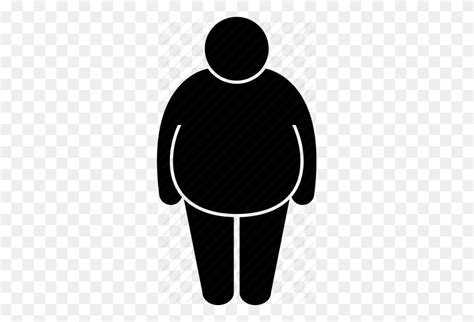 Fat Man Obese Obesity Icon Fat Man Png Flyclipart