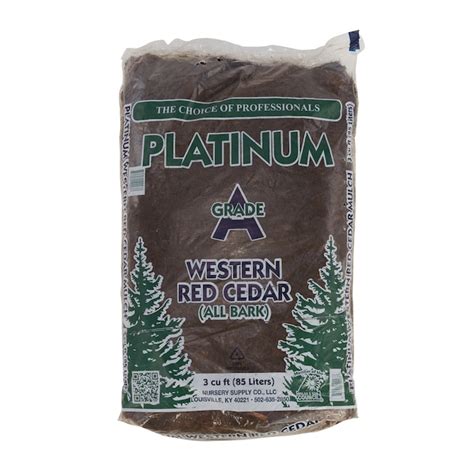 Platinum Western Red Grade A Cedar 3 Cu Ft Brownish Red Color 100
