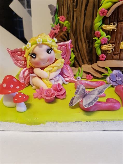 Fairy Fondant Figure Fancy Arty Bakes Unicorn And Fairies Fairy Cakes