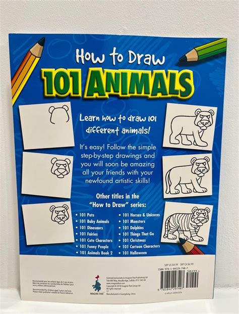 How To Draw 101 Animals Hobbies And Toys Books And Magazines Childrens
