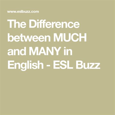Much Vs Many Difference Between Many Vs Much With Useful Examples