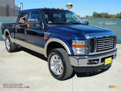 2009 Ford F250 Super Duty Lariat Crew Cab 4x4 In Dark Blue Pearl Metallic Photo 2 A83149