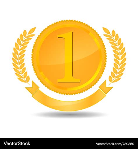 number one award royalty free vector image vectorstock