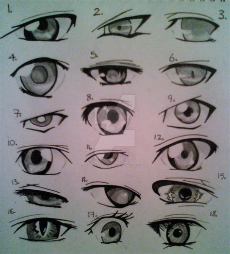 Anime Eye Practice By Gxrocksmysox7 On Deviantart