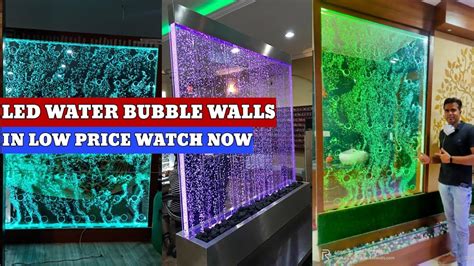 Diy Bubble Wall Bubble Water Wall Led Water Bubble Wall😍 Youtube