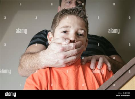 Father Abused His Young Boy At Home Stock Photo Royalty Free Image